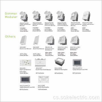 RJ11 4wires Tel Socket Outlet Modular pro plast